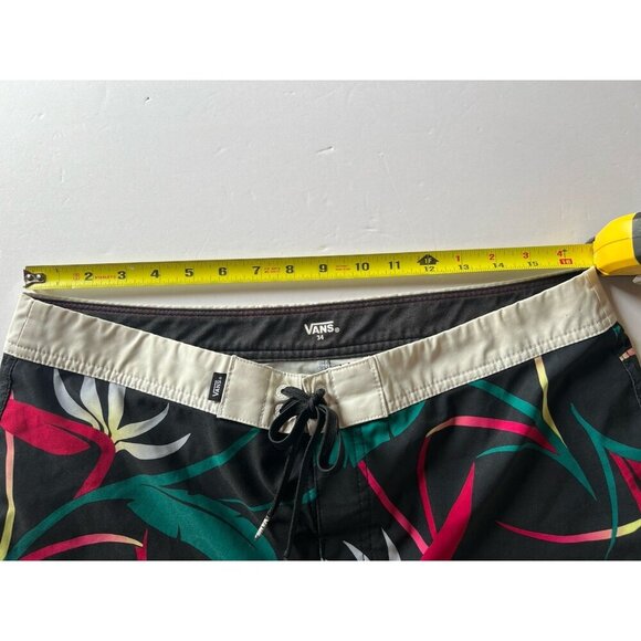 VANS Board Shorts ERA 4 way stretch surf black palms open shade 34 beach - Picture 5 of 9